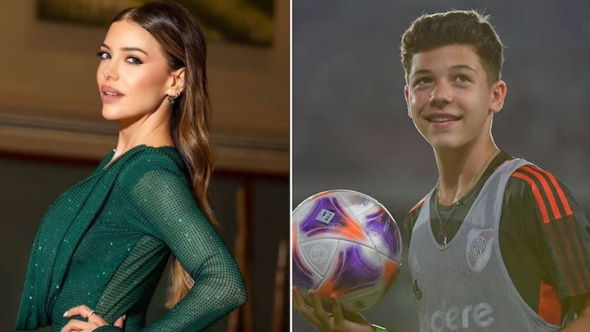 Evangelina Anderson y su hijo Bastian Demichelis