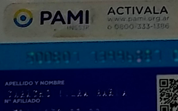 Encontraron el carnet de Vilma María Camacho
