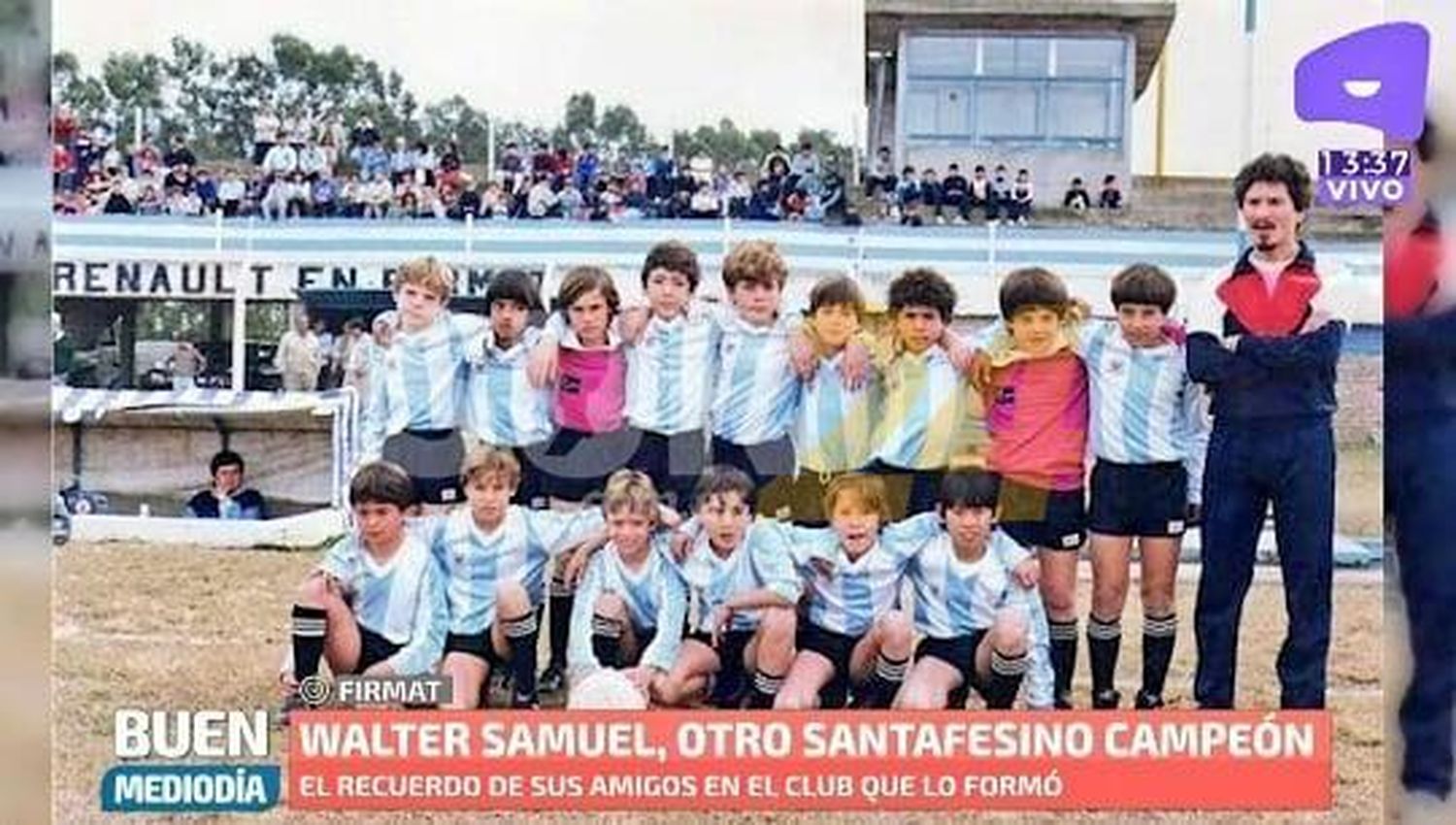 Recordaron a Walter Samuel en su niñez Cuevera