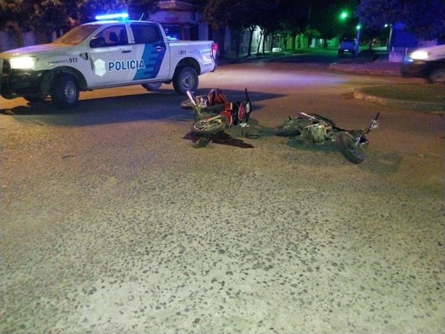 Dos accidentes de motos con lesionados en el parte policial