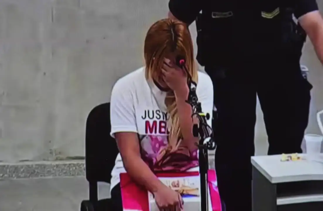 Durante su declaración, Brisa lloró en reiteradas oportunidades