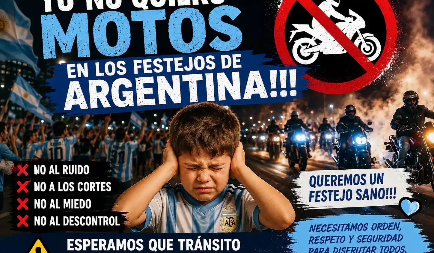 "No más motos": impulsan una campaña para promover festejos sin ruidos ni "cortes"