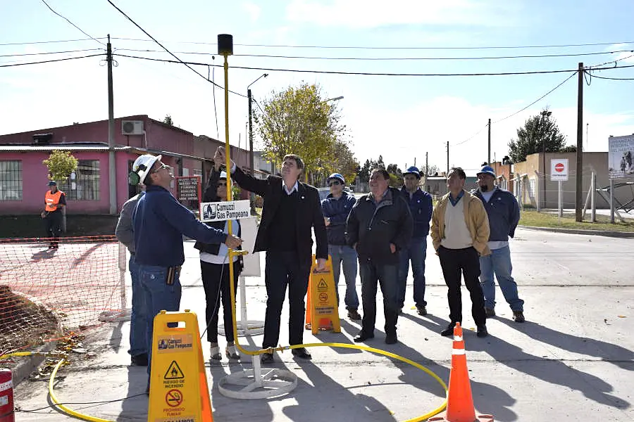 Se inauguró la ampliación de la red de gas natural