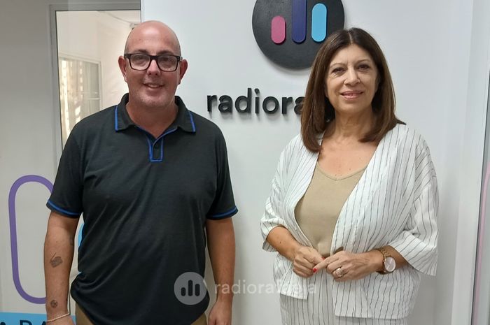 Ale Ambort y Clara García, en los estudios de este medio | Crédito: RADIO RAFAELA
