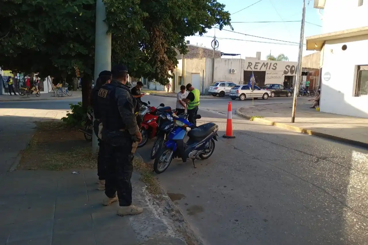 El operativo, en Salta y Caseros.