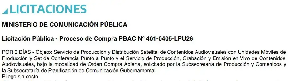 licitacion vibra