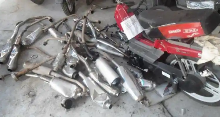 Tres de cada diez motos secuestradas tienen escape libre