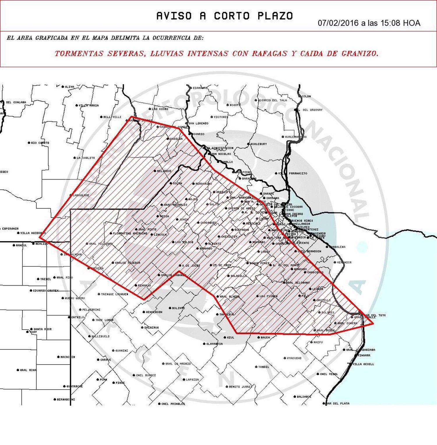 Sigue vigente el alerta meteorológico