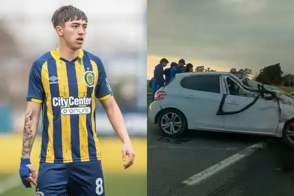 Un futbolista de Central chocó con un camión mientras manejaba al entrenamiento en Arroyo Seco