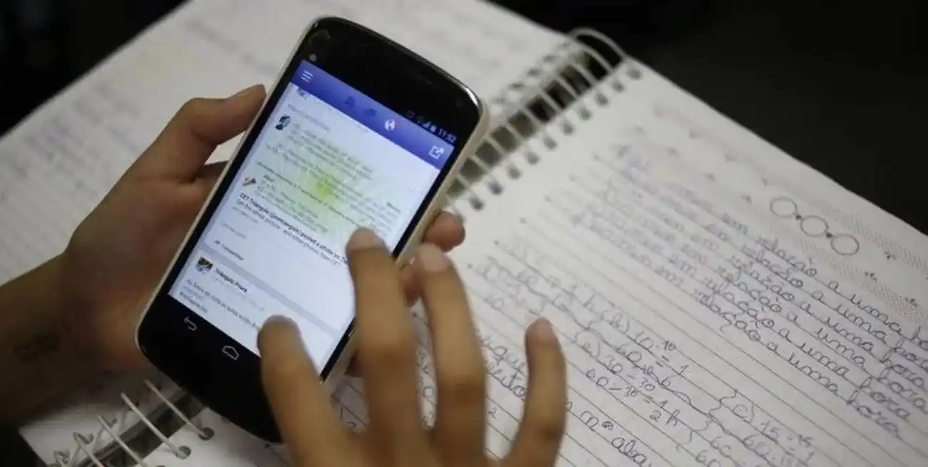 El celular es un "distractor" en las aulas y buscan regularlo, principalmente, en los niveles inicial y primario. Foto: El Litoral