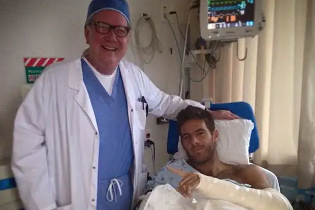 Del Potro nuevamente afuera del circuito al operarse de la muñeca