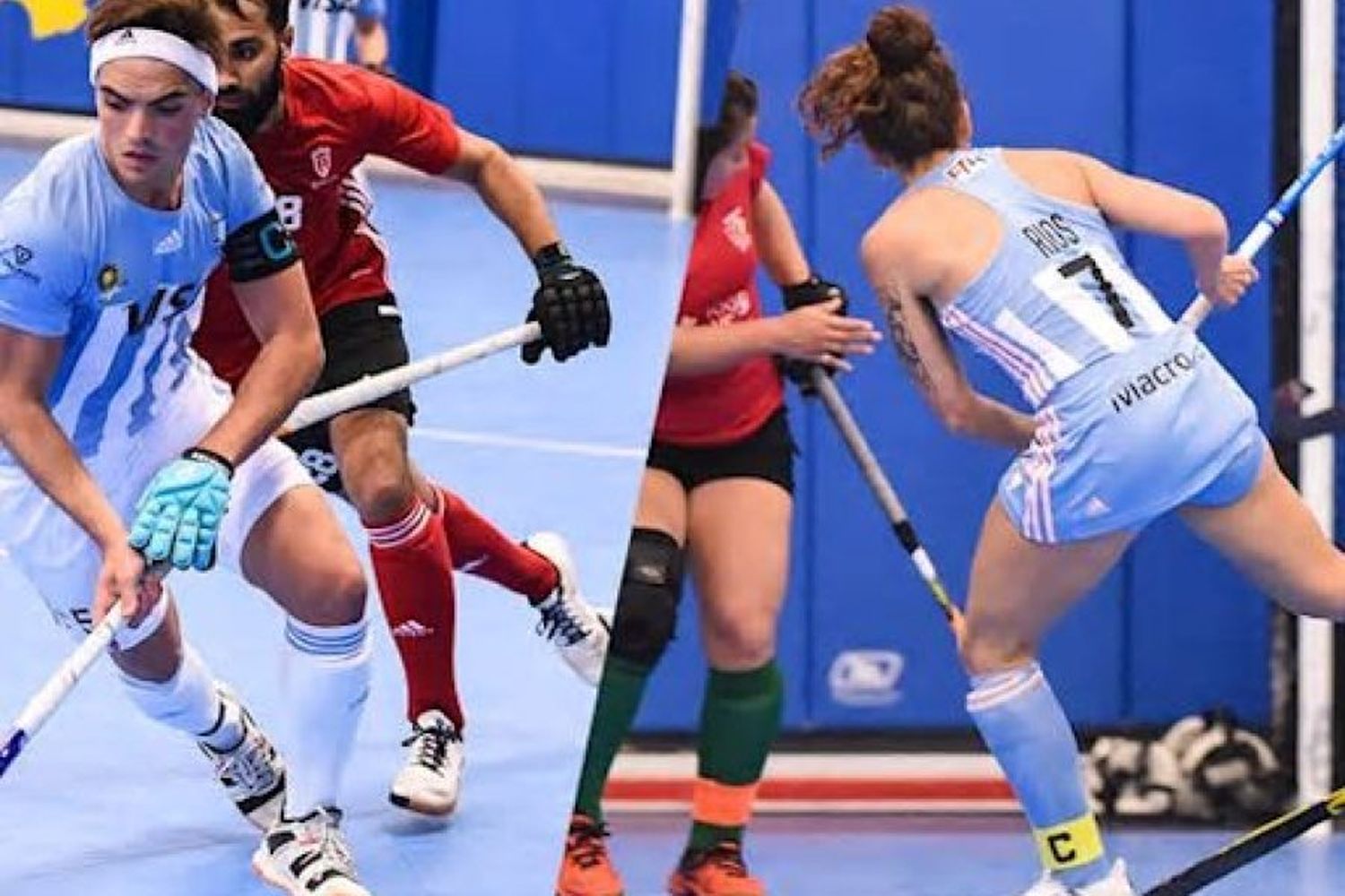 Debutaron los Seleccionados argentinos en la Copa Panamericana de Hockey Pista