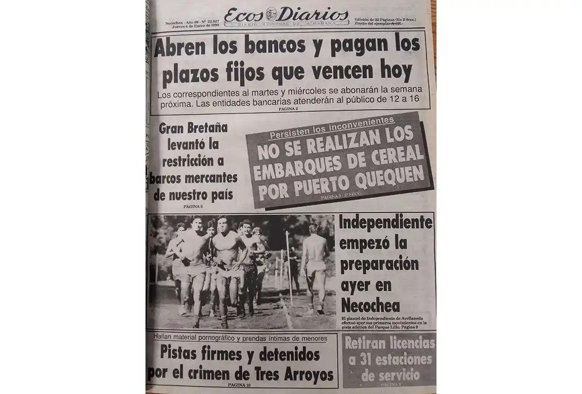Jueves 4 de enero de 1990
