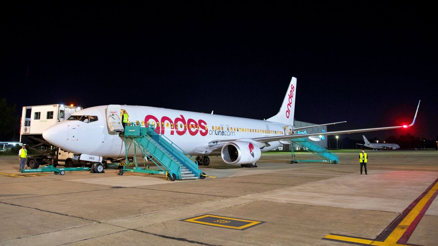 Andes Líneas Aéreas operó un vuelo especial a las Islas Malvinas