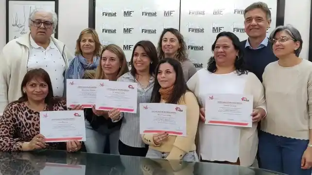 Las ganadoras fueron recibidas por el intendente Leonel Maximino.