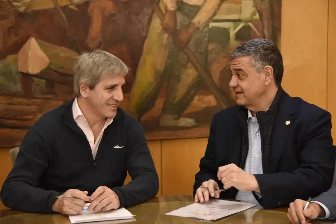 Luis Caputo y Jorge Macri.