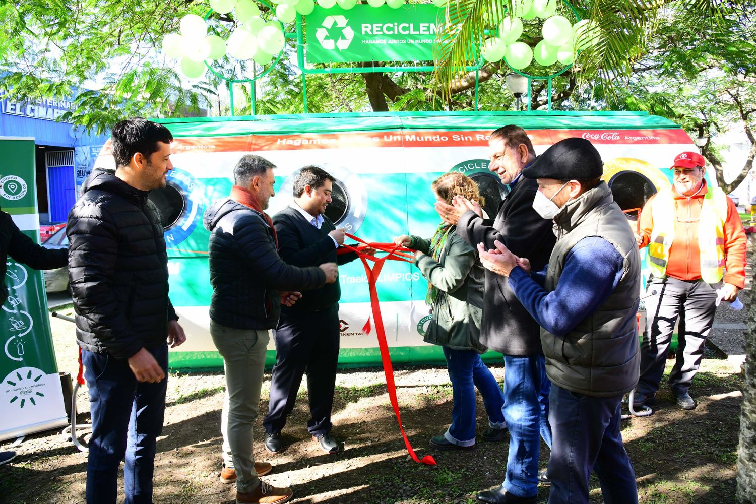 El intendente Jofré participó de la apertura de “Punto Verde” de la empresa Coca-Cola