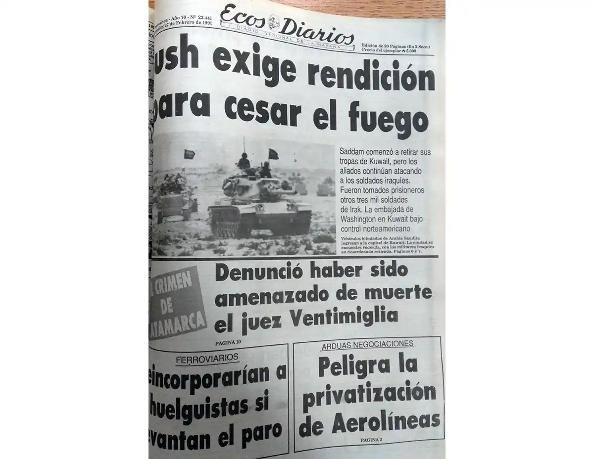 Miércoles 27 de febrero de 1991