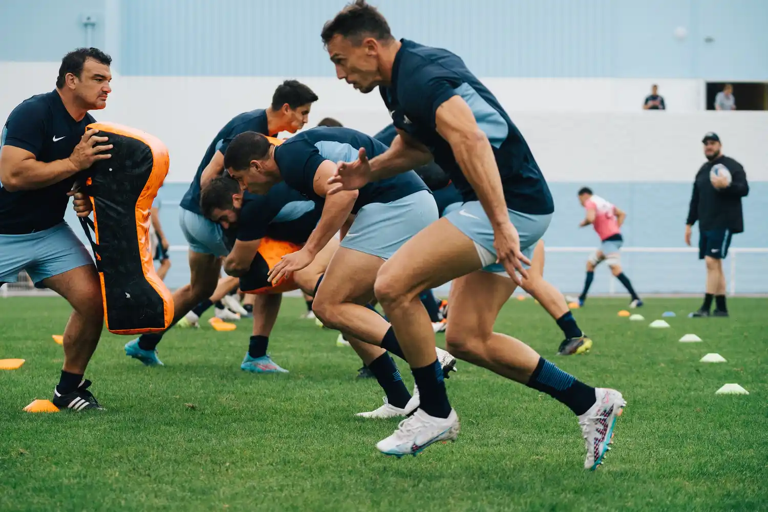 Los Pumas se entrenaron en La Baule.