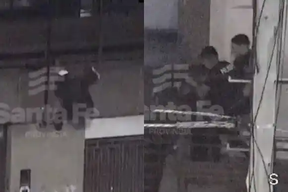 Video: así detuvieron a un ladrón que escapaba por los techos de zona sur
