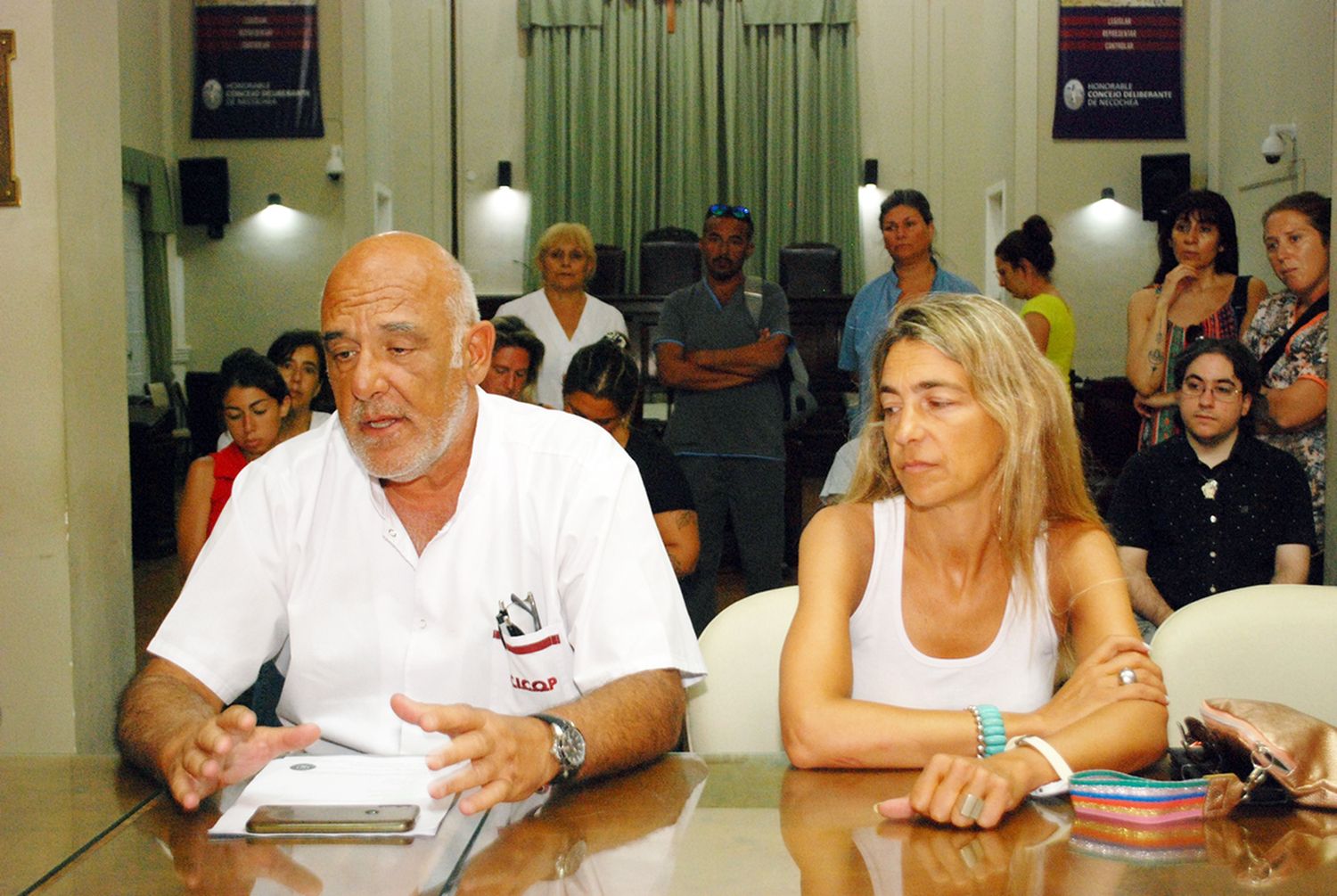 Vuelta al Concejo. Fanny Mariño, Presidenta, y Matías Rizzo, secretario, de Cicop estarán nuevamente ante los concejales