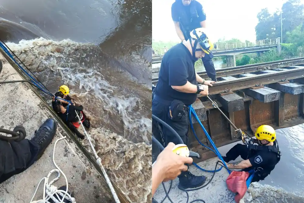 Dramático rescate de un adolescente que fue arrastrado por el arroyo Ludueña en zona noroeste
