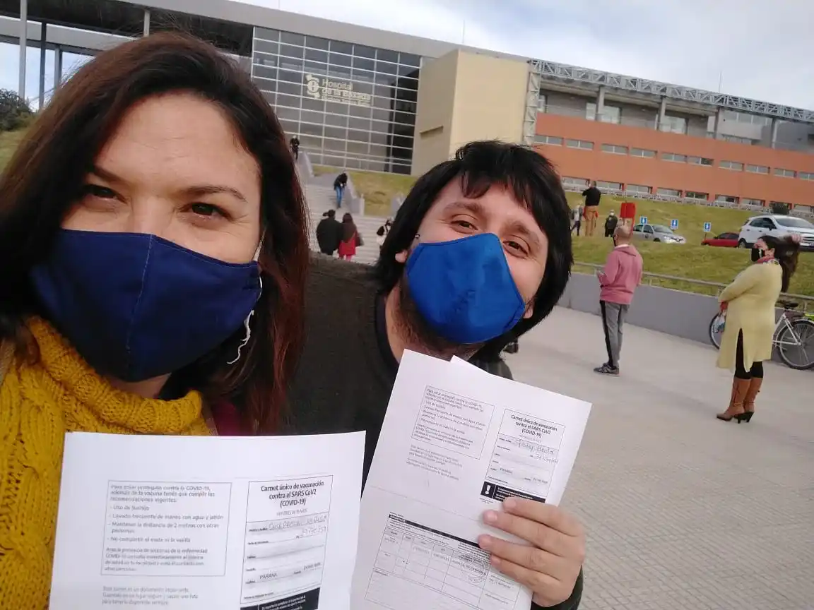 Las sensaciones de una docente crespense que recibió la vacuna por covid-19