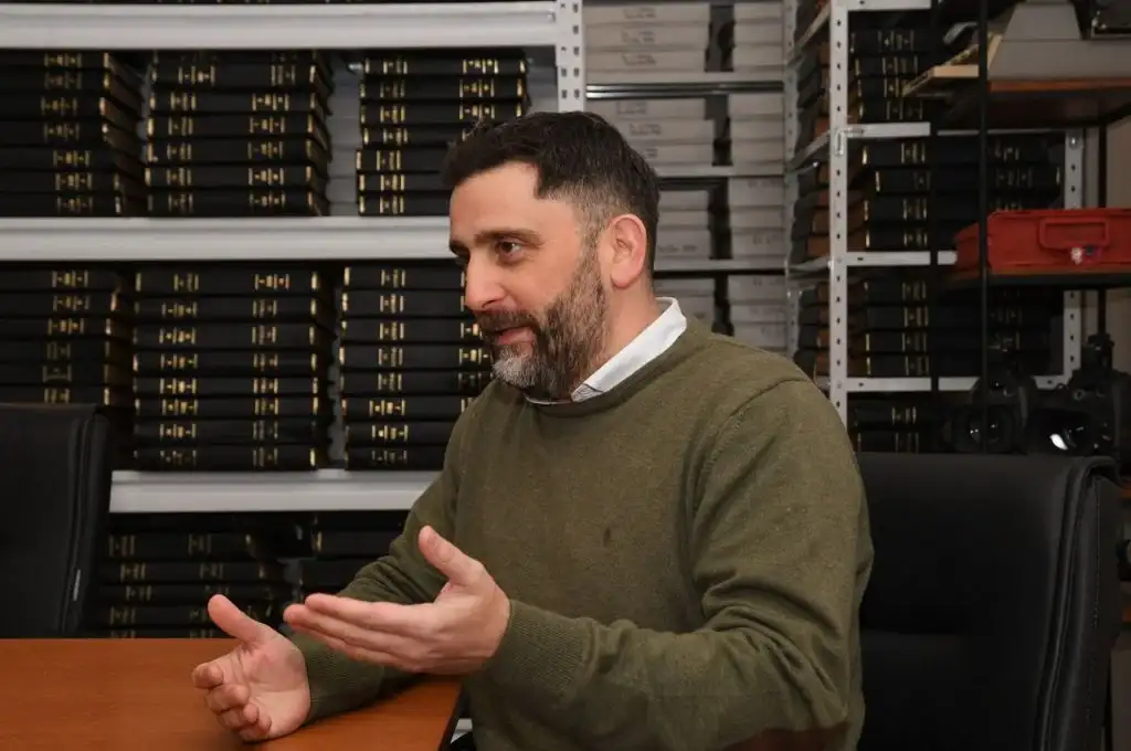 "Queremos empresas que crezcan, innoven y sigan siendo el motor del desarrollo económico y social de Santa Fe", dijo Mariano Cuvertino. Foto: Manuel Fabatía