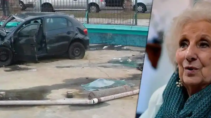 Ex yerno de Estela de Carlotto murió al chocar su auto contra una fuente