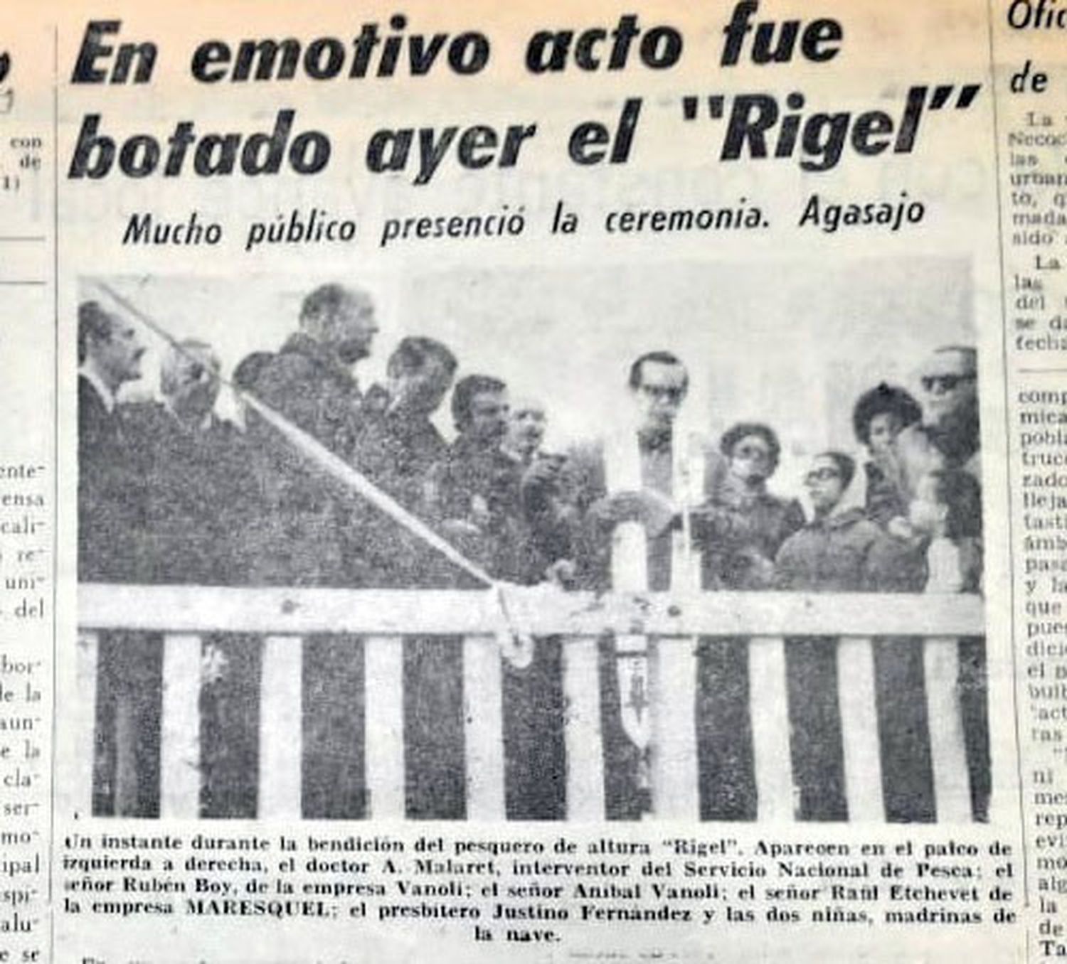 Hace 50 años era botado el Rigel