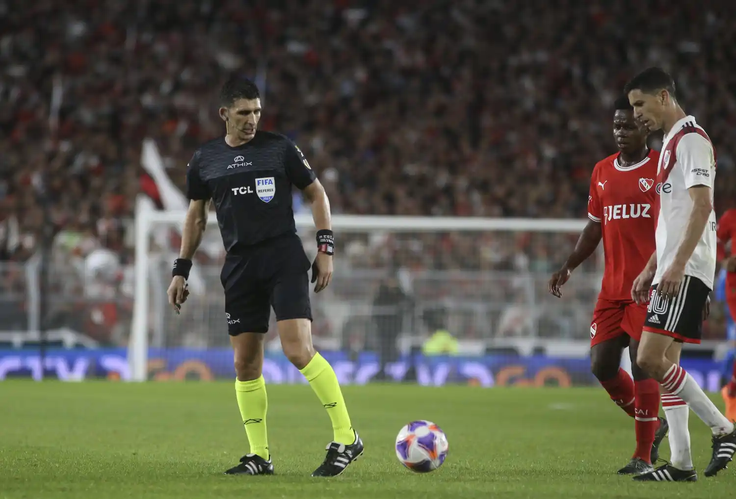 Merlos, el domingo pasado, con Cazares y "Nacho" Fernández.