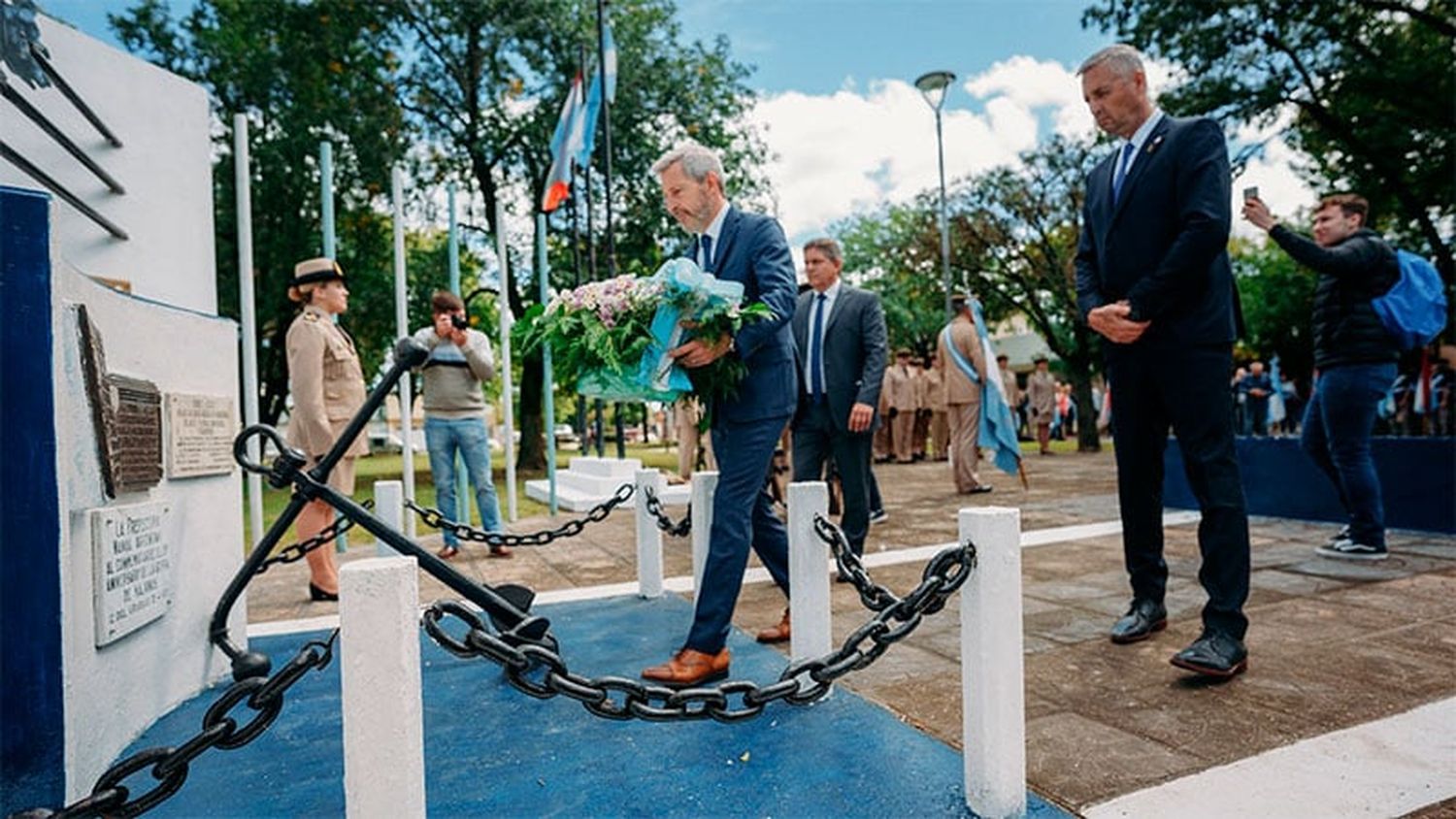 Frigerio: “El mejor homenaje es sostener el reclamo sobre nuestras islas”