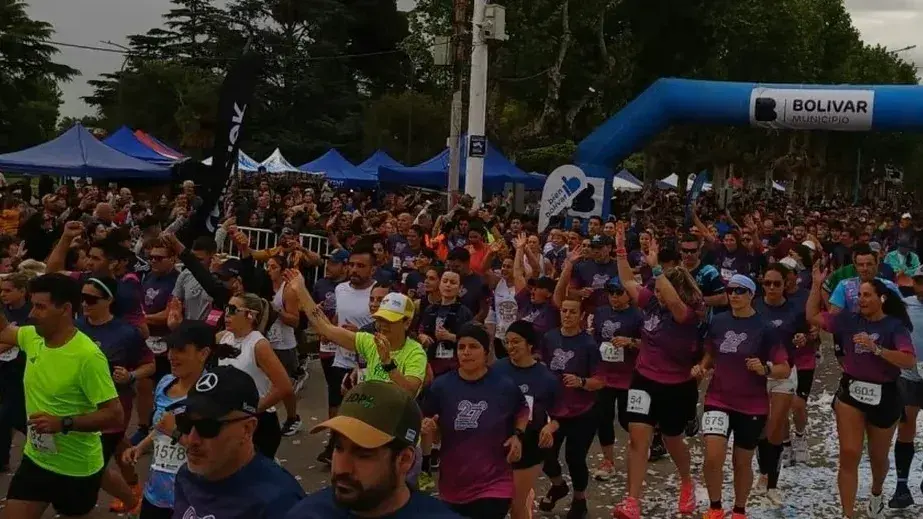 Bolívar: el Maratón Internacional Dino Hugo Tinelli. Foto La Mañana.