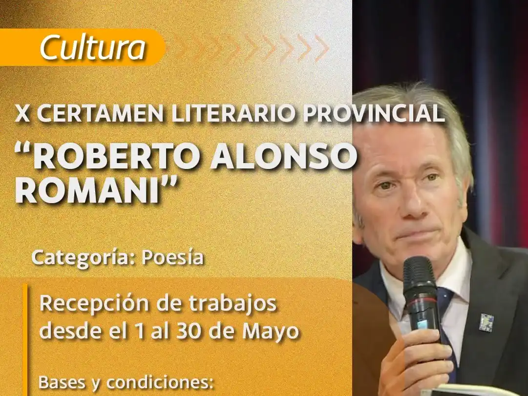 El certamen lleva el nombre del reconocido escritor y difusor cultural Roberto Alonso Romani, en homenaje a su vasta trayectoria en la literatura y la cultura entrerriana.