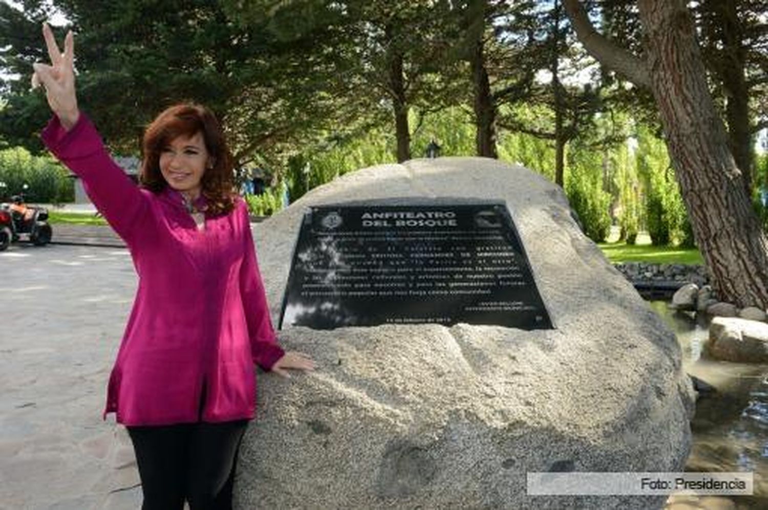 Cristina no habla de la imputación e inaugura un hospital en El Calafate