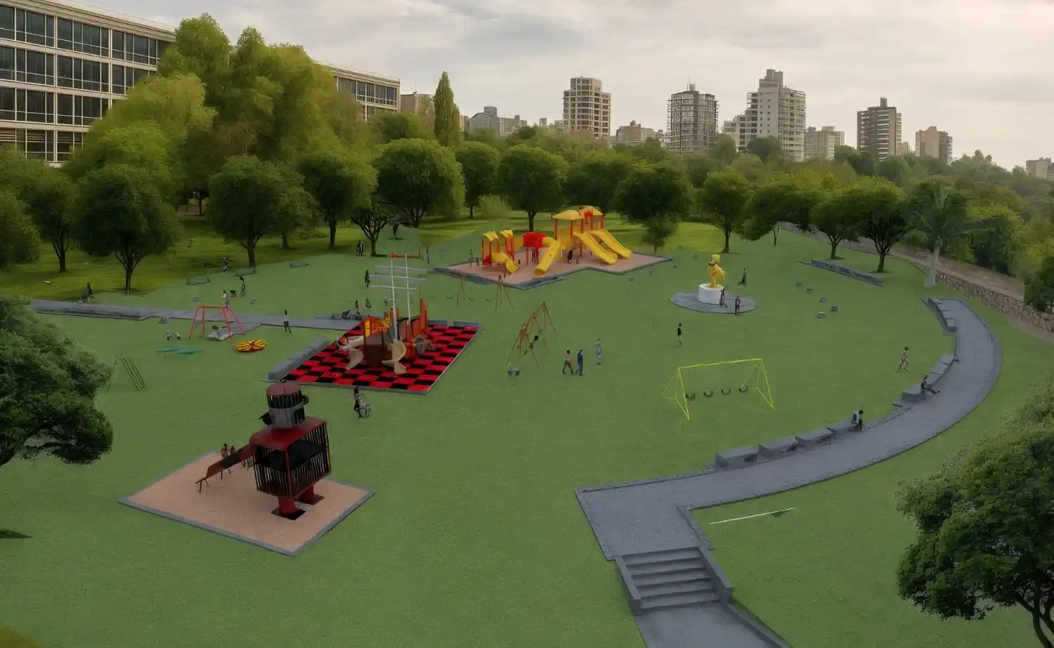 La Municipalidad de Paraná puso en marcha la puesta en valor de la Plaza del Patito