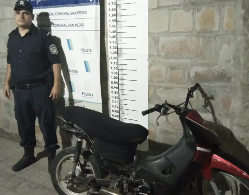 Policía recuperó una moto que había sido robada en agosto