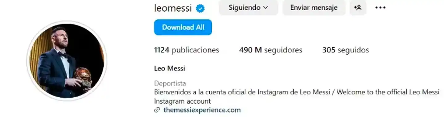 Messi instagram - 2