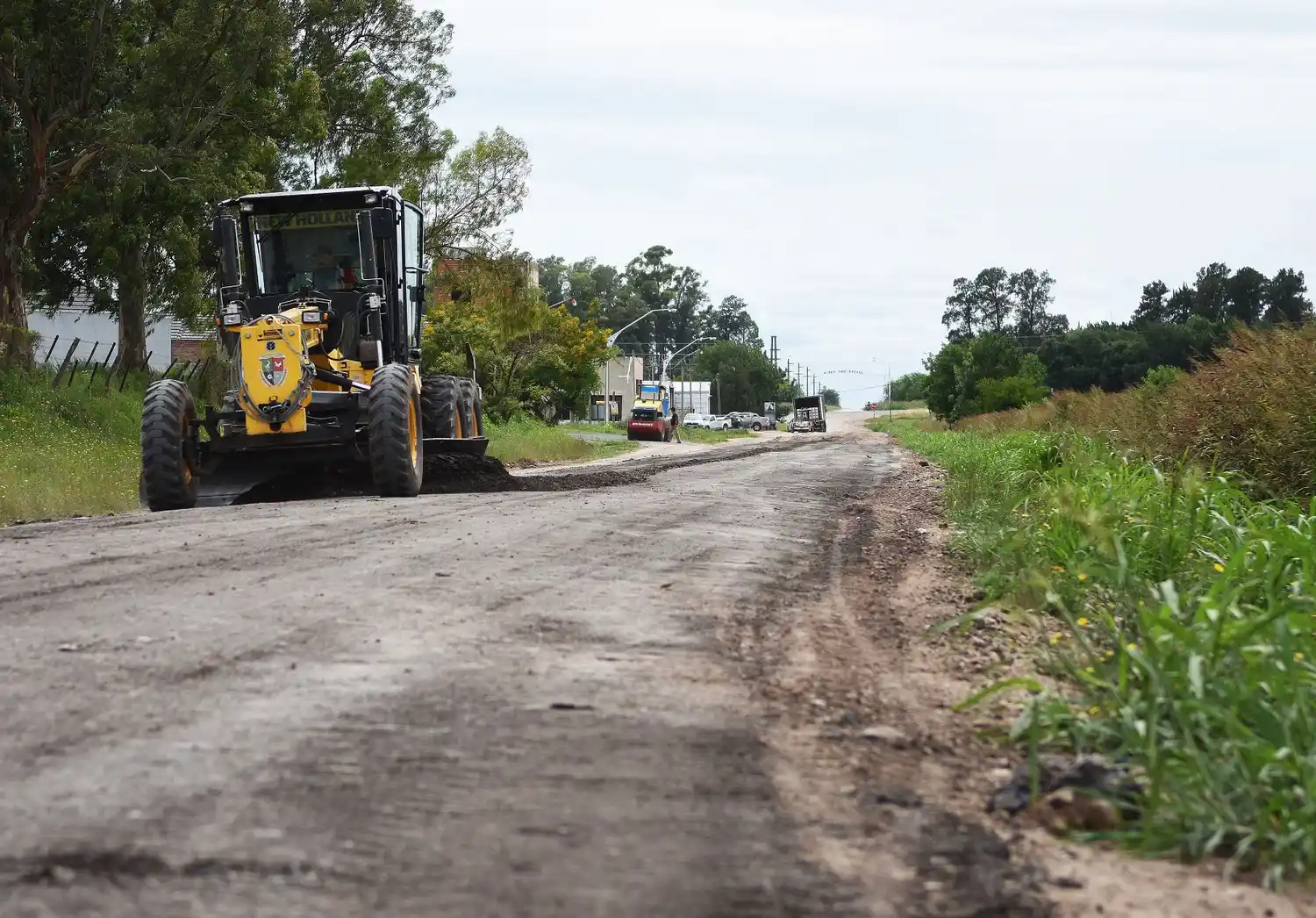 Afirmaron acceso Libertad con asfalto fresado