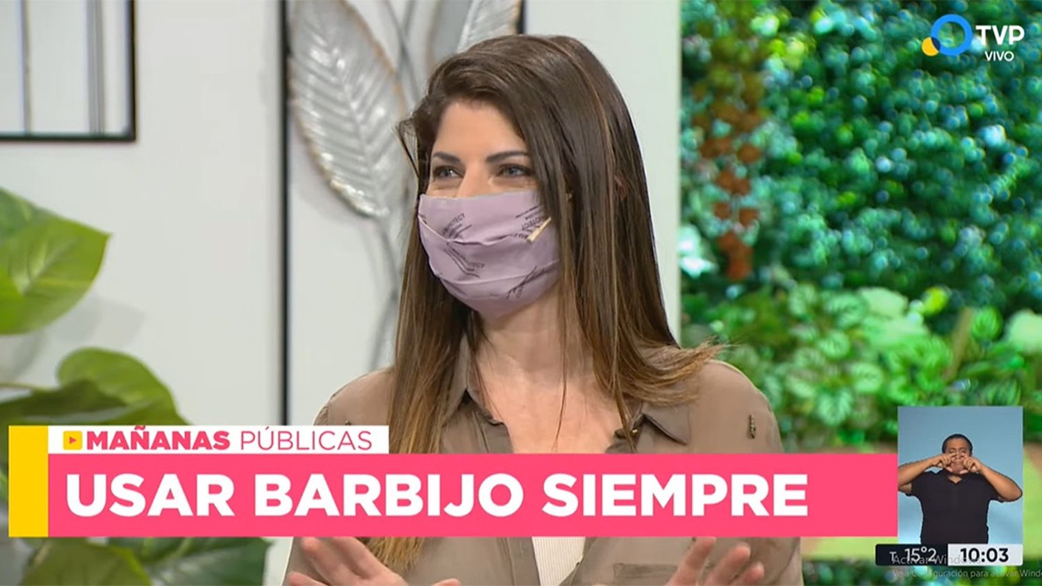 En la TV Pública los conductores ya usan tapabocas y avanza la campaña #barbijoenlatv