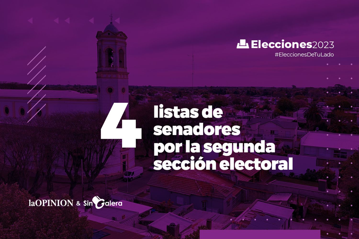 Elecciones 2023: cuatro listas de senadores provinciales, con una candidata sampedrina