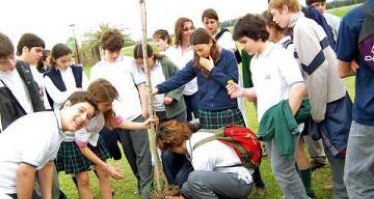 Estudiantes en el INTA
