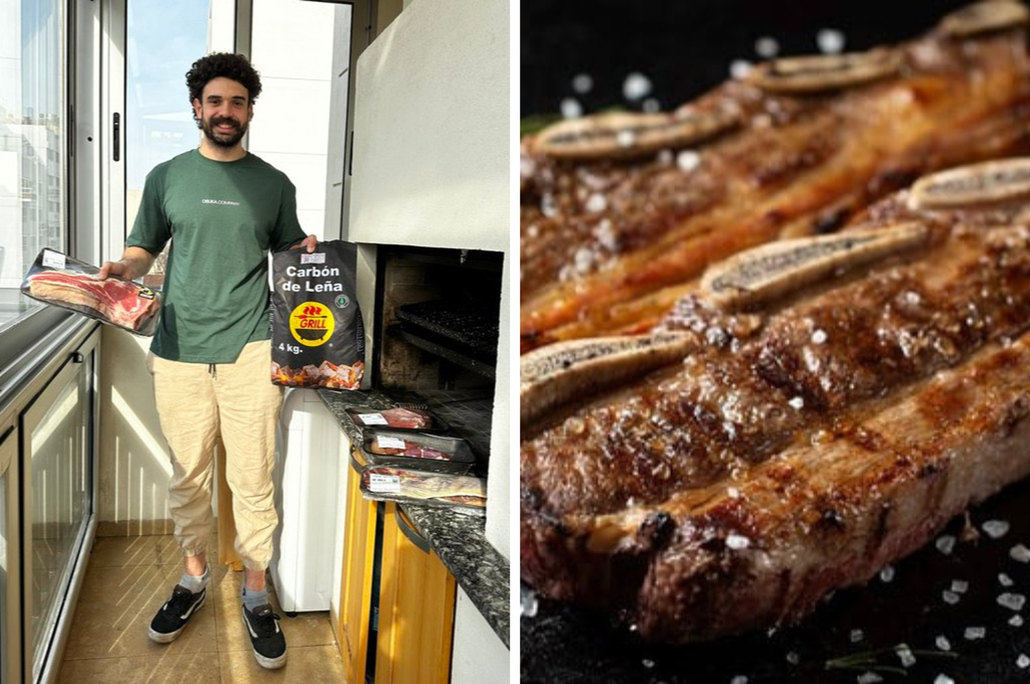 Asado a carbón vs. Asado a leña: la grieta se volvió a reabrir en las redes sociales con el doble de ¿Luciano Castro?