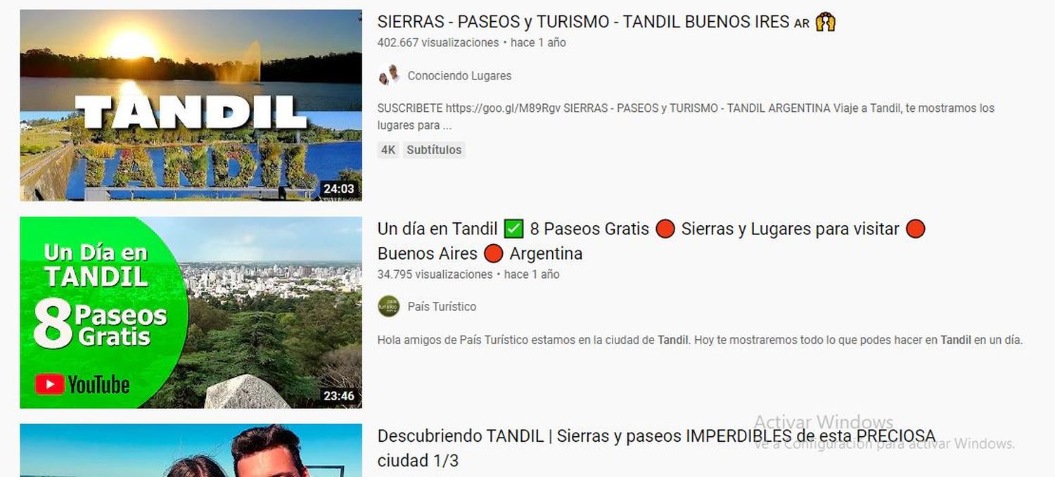 4 youtubers que mostraron Tandil en sus canales