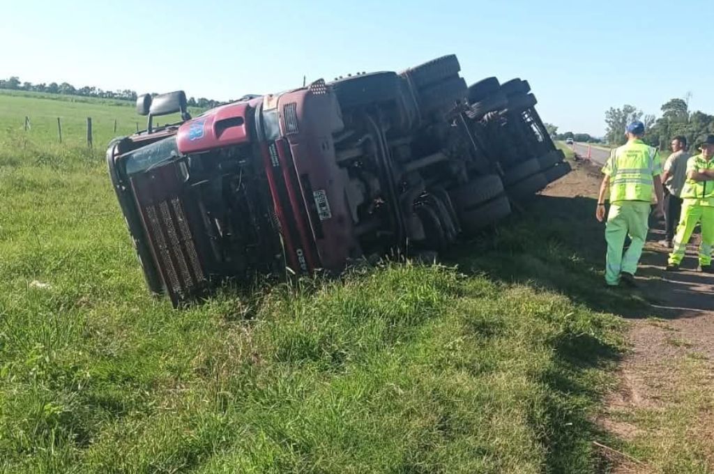 Vuelco en ruta 34