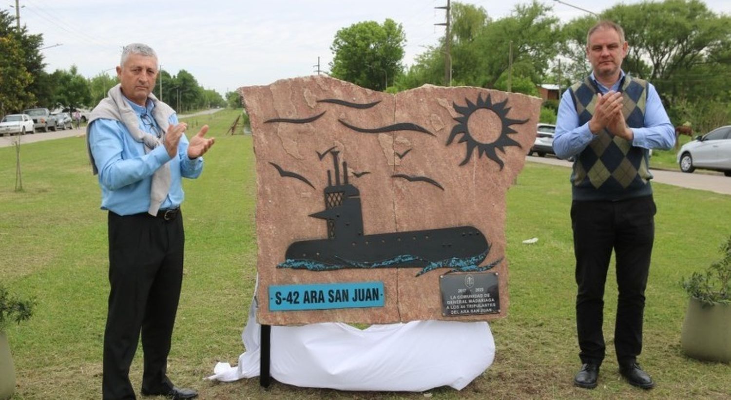 En General Madariaga inauguraron monumento a los tripulantes del ARA San Juan