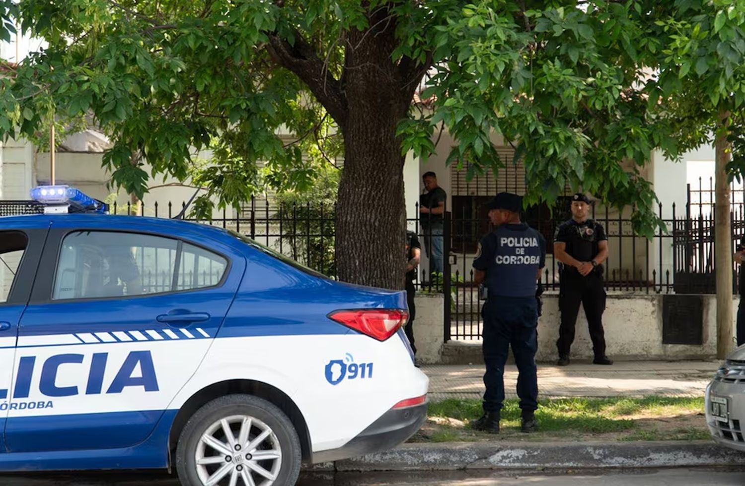 Uno de los allanamientos en la provincia de Córdoba. Foto: La Voz del Interior.