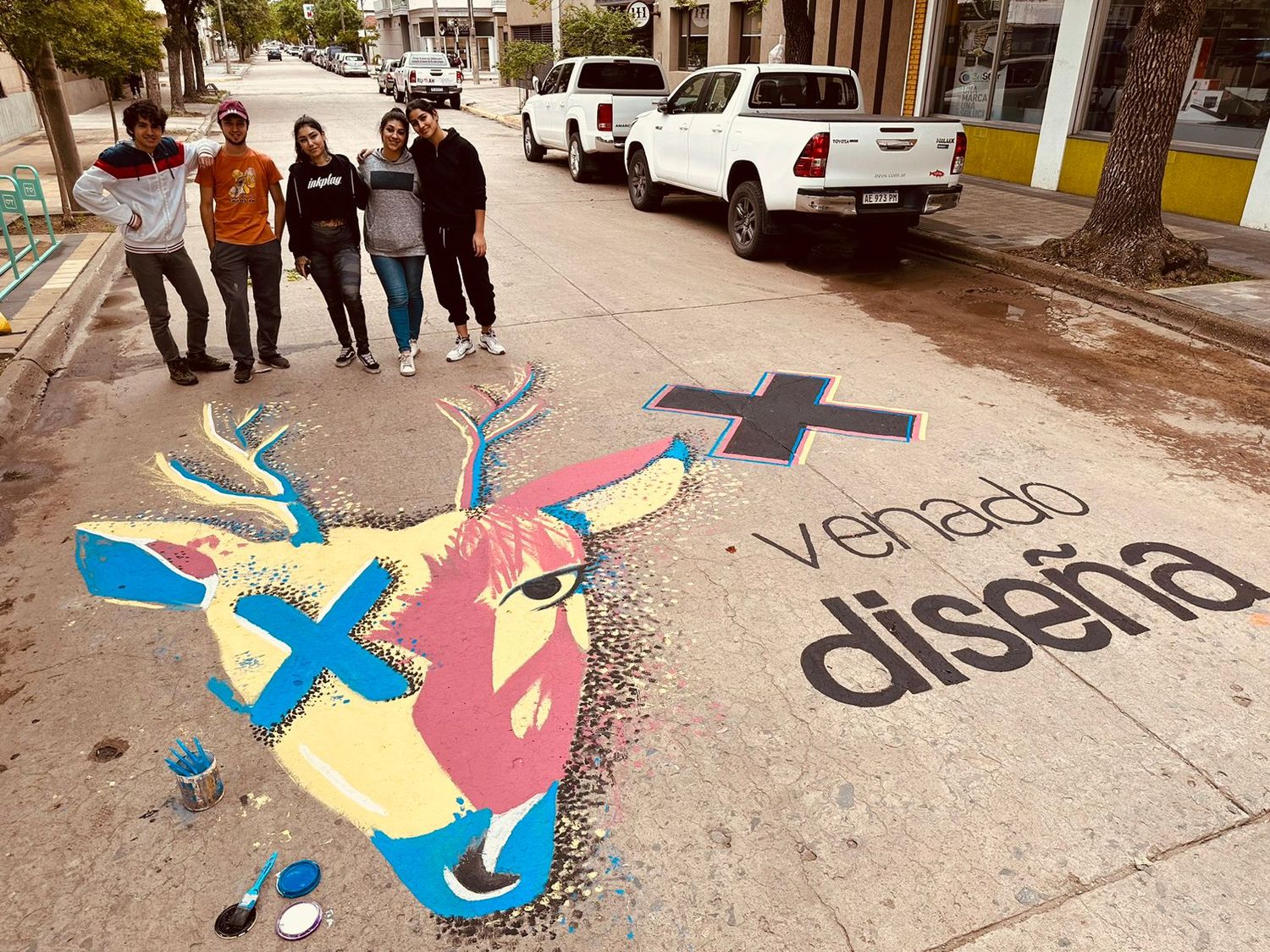 Obra realizada en calle Maipú, frente a la Casa Museo Cayetano Silva.