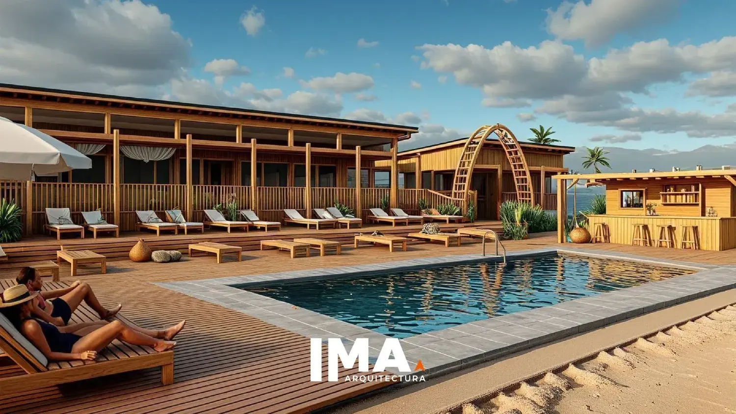 Una vista. Del proyecto previsto para el nuevo balneario en Quequén