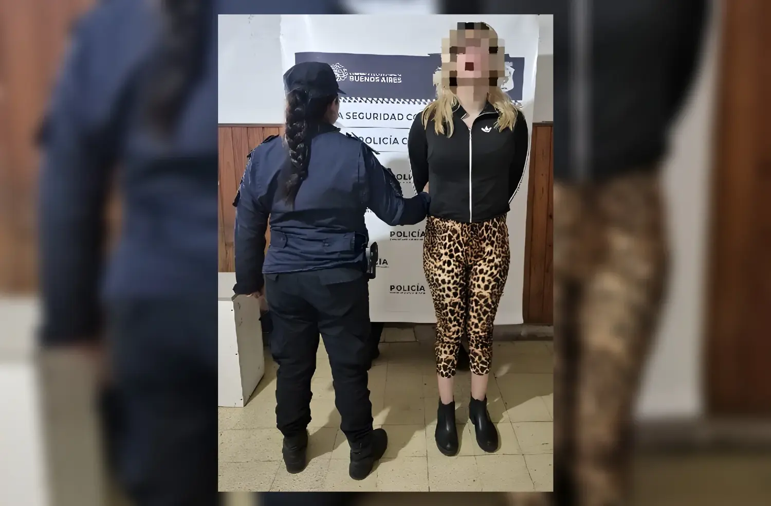 La joven aprehendida fue trasladada a la Comisaría para la notificación de la causa.